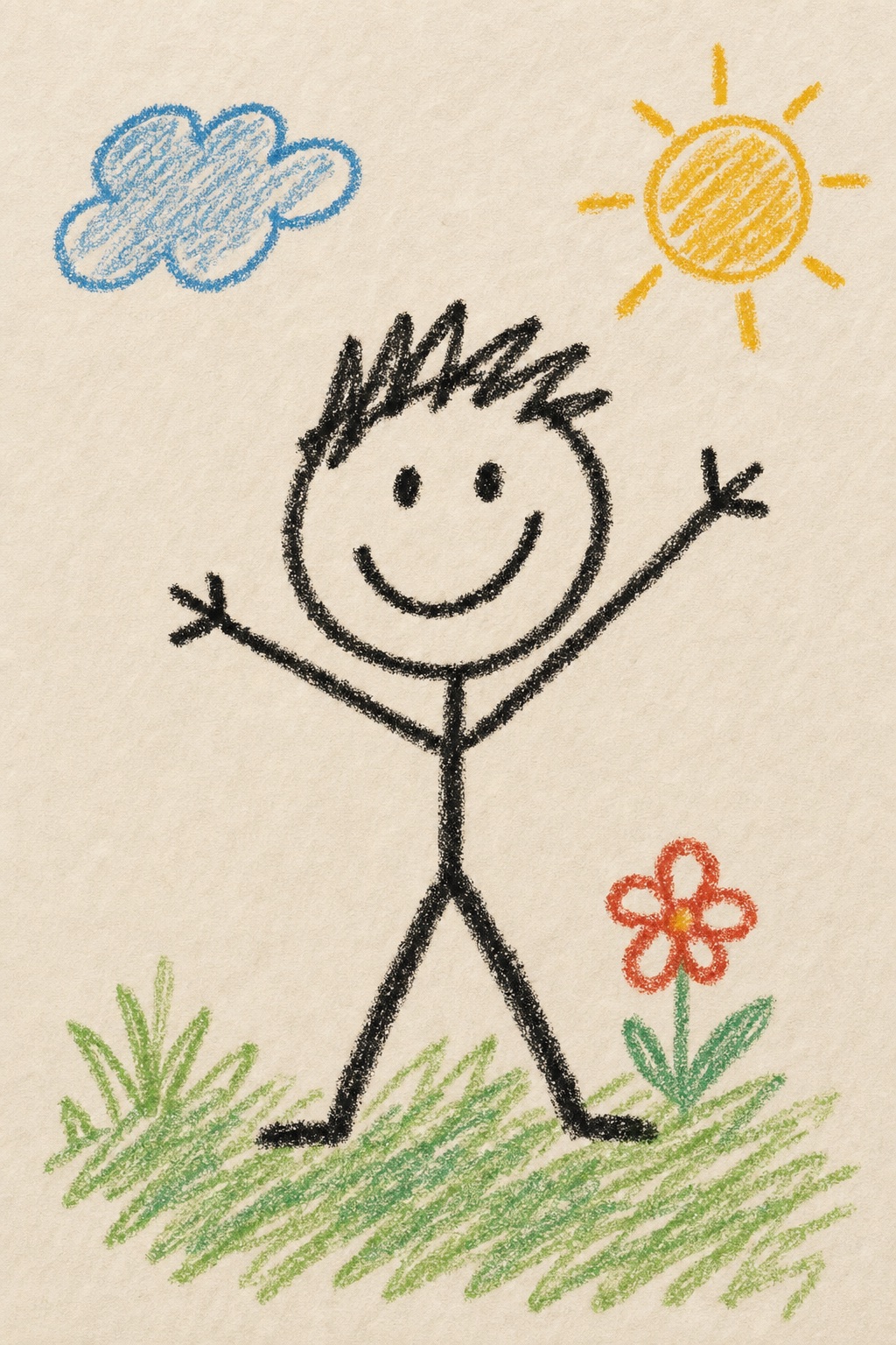 Crayon drawing of you